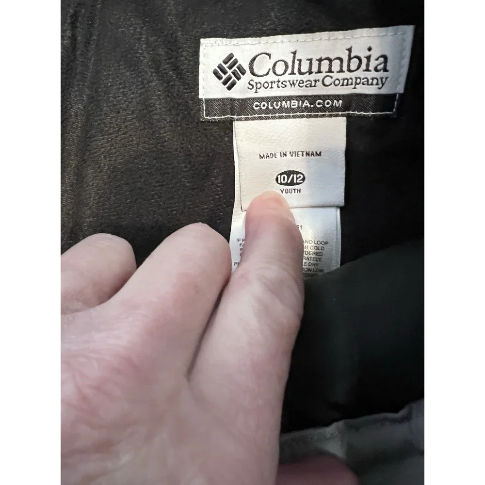 Columbia  Ski Snowboarding Pants Kids Size‎ 10/12 Gray Snow Waterproof